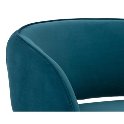 Rosalia Lounge Chair - Timeless Teal 109582 109582 ROSALIA LOUNGE CHAIR TIMELESS TEAL 7