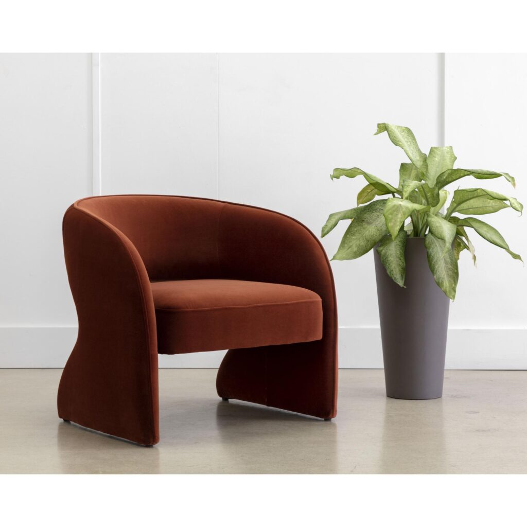 Rosalia Lounge Chair - Meg Rust - Image 5