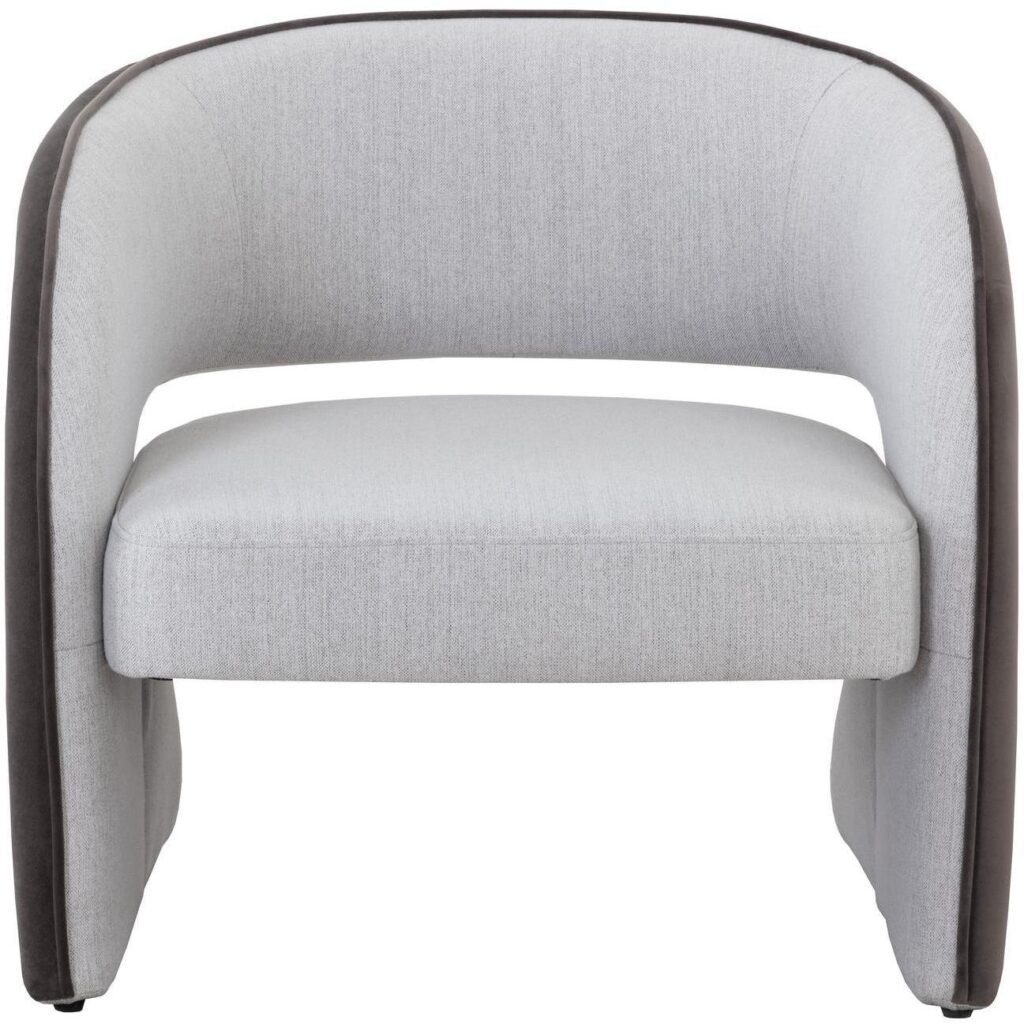 Rosalia Lounge Chair - Mina Light Grey / Meg Ash - Image 2