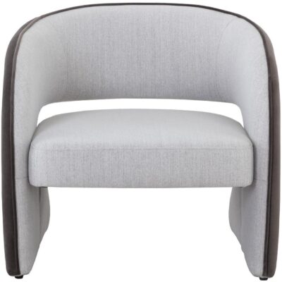 Rosalia Lounge Chair - Mina Light Grey / Meg Ash 109584 109584 ROSALIA LOUNGE CHAIR MINA LIGHT GREY MEG ASH 1