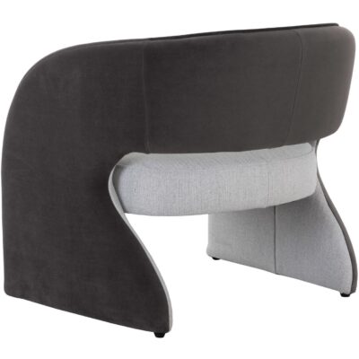 Rosalia Lounge Chair - Mina Light Grey / Meg Ash 109584 109584 ROSALIA LOUNGE CHAIR MINA LIGHT GREY MEG ASH 3