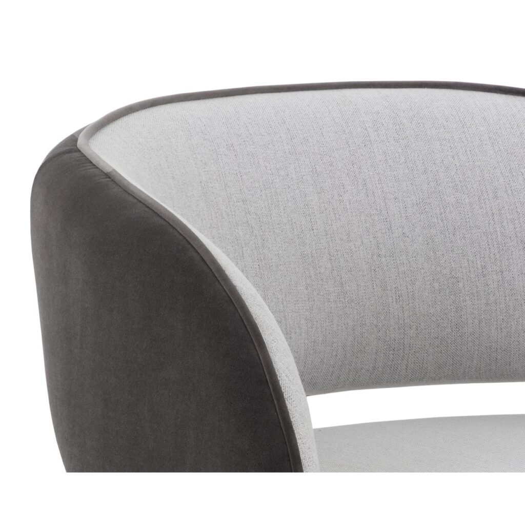 Rosalia Lounge Chair - Mina Light Grey / Meg Ash - Image 7