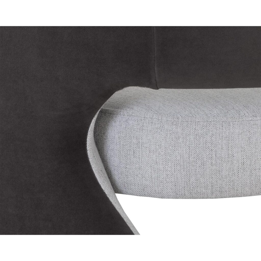 Rosalia Lounge Chair - Mina Light Grey / Meg Ash - Image 8