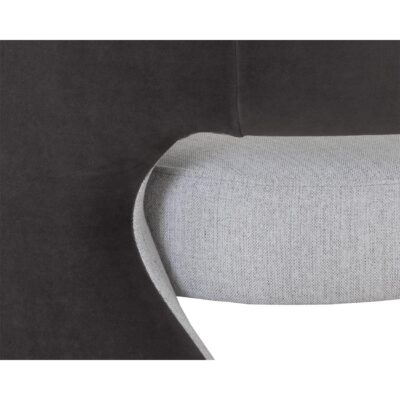 Rosalia Lounge Chair - Mina Light Grey / Meg Ash 109584 109584 ROSALIA LOUNGE CHAIR MINA LIGHT GREY MEG ASH 8