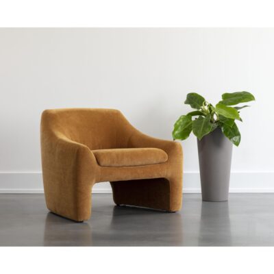 Nevaeh Lounge Chair - Danny Amber 109585 109585 NEVAEH LOUNGE CHAIR DANNY AMBER 5