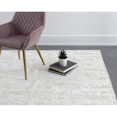 Caruso Hand-Loomed Rug - Cream / Ivory - 6' X 9' 109588 109588 CARUSO HAND LOOMED RUG CREAM IVORY 6 X 9 5