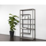 Kenzie Bookcase - Grey 9 Kenzie Bookcase - Grey 109601 109601 KENZIE BOOKCASE GREY 5
