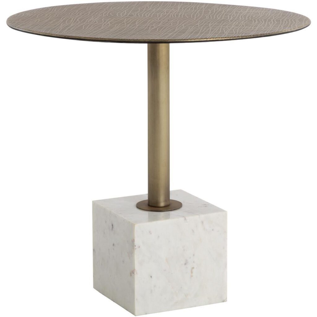 Kata Bistro Table - White Marble - 32" - Image 2