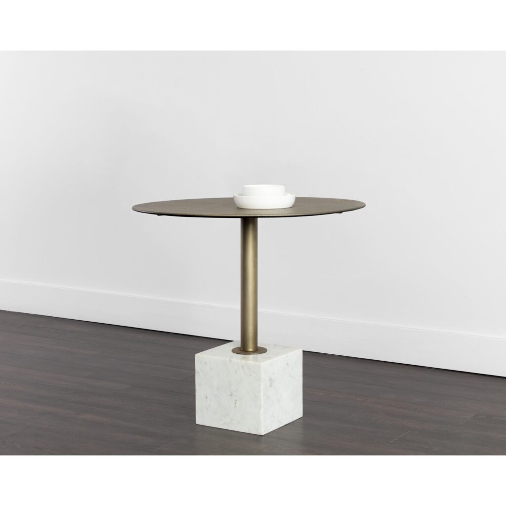 Kata Bistro Table - White Marble - 32" - Image 5