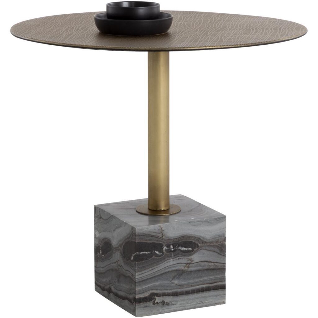 Kata Bistro Table - Grey Marble - 32"