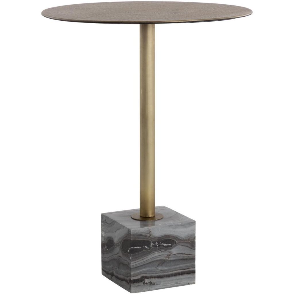 Kata Bar Table - Grey Marble - Image 2