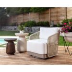 Allariz Swivel Armchair - Greige - Stinson White 109650V 109650V ALLARIZ SWIVEL LOUNGE CHAIR GREIGE STINSON WHITE 5