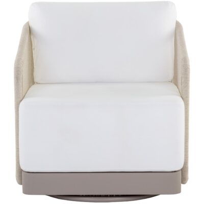 Allariz Swivel Armchair - Greige - Stinson White 109650 109650 ALLARIZ SWIVEL LOUNGE CHAIR GREIGE STINSON WHITE 1