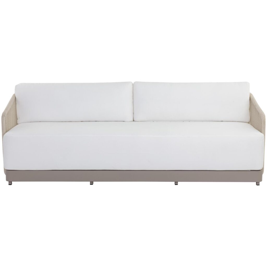 Allariz Sofa - Greige - Stinson White - Image 2