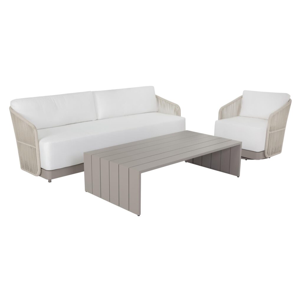 Allariz Sofa - Greige - Stinson White - Image 5