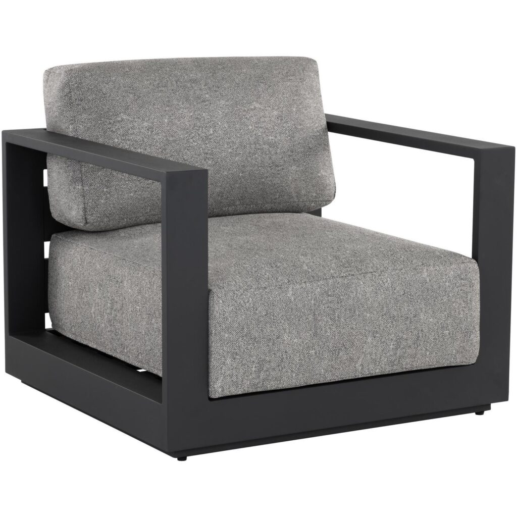 Tavira Armchair - Charcoal - Lanikai Salt And Pepper