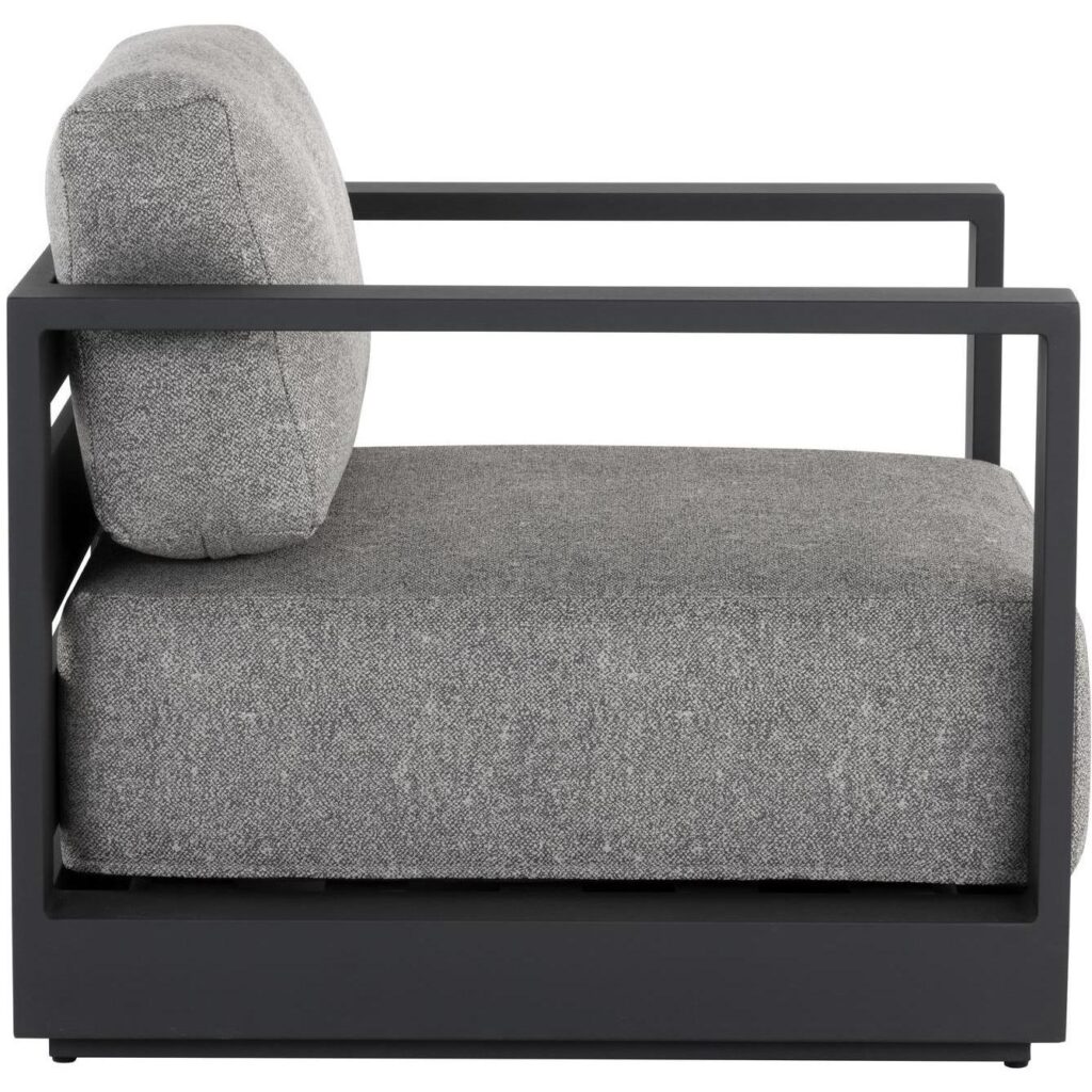 Tavira Armchair - Charcoal - Lanikai Salt And Pepper - Image 3