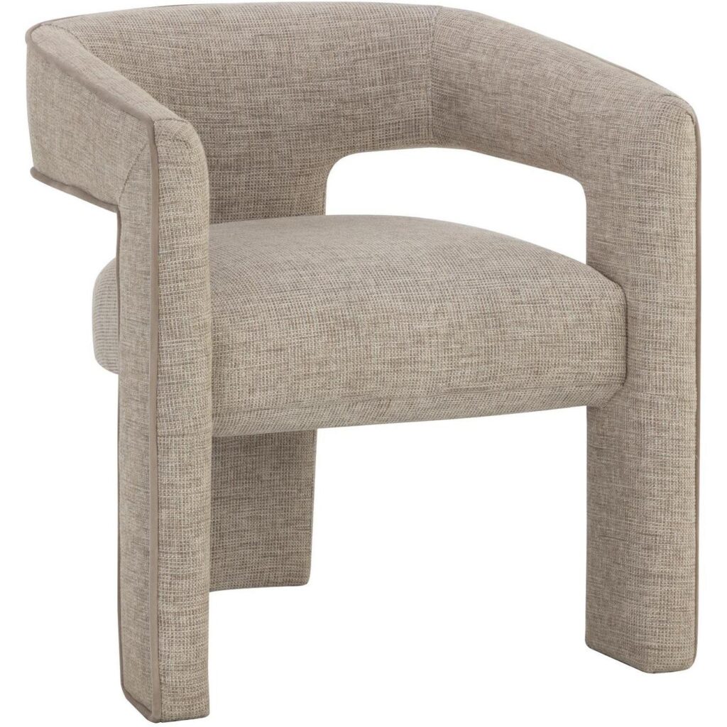 Krasner Dining Armchair - Rhapsody Sand