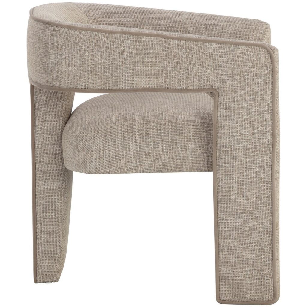 Krasner Dining Armchair - Rhapsody Sand - Image 3