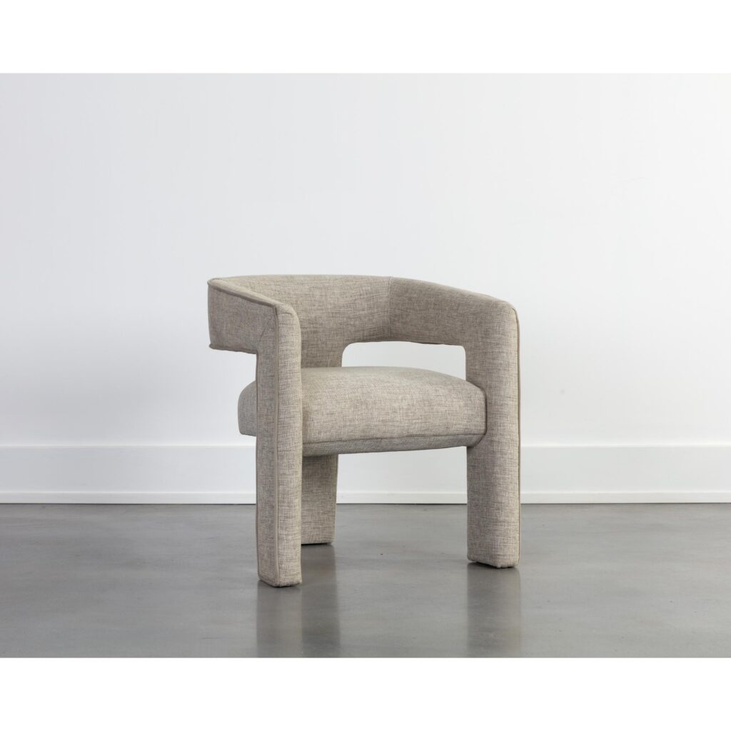 Krasner Dining Armchair - Rhapsody Sand - Image 5