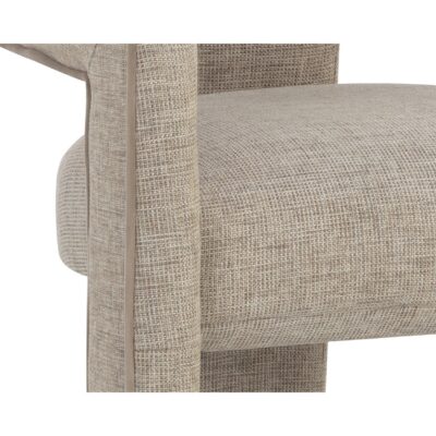 Krasner Dining Armchair - Rhapsody Sand 109718 109718 KRASNER DINING ARMCHAIR RHAPSODY SAND 6