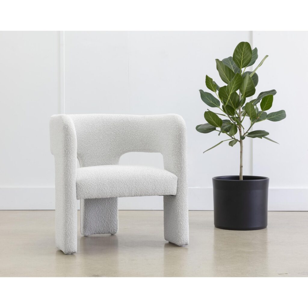 Isidore Lounge Chair - Copenhagen White - Image 5