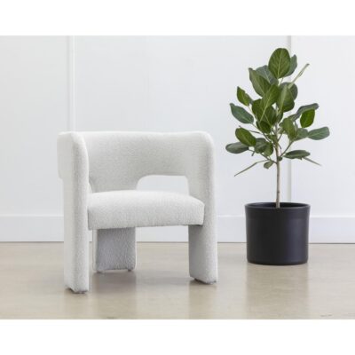 Isidore Lounge Chair - Copenhagen White 109722 109722 ISIDORE LOUNGE CHAIR COPENHAGEN WHITE 5