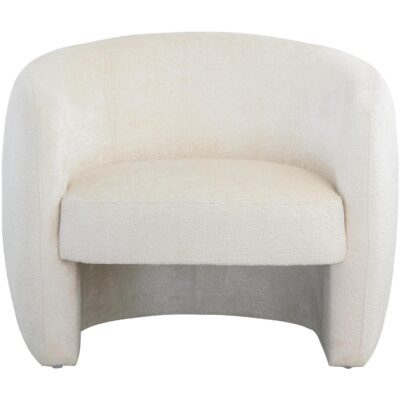 Mircea Lounge Chair - Bergen Ivory 109723 109723 MIRCEA LOUNGE CHAIR BERGEN IVORY 1