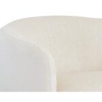 Mircea Lounge Chair - Bergen Ivory 109723 109723 MIRCEA LOUNGE CHAIR BERGEN IVORY 7