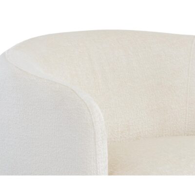 Mircea Lounge Chair - Bergen Ivory 109723 109723 MIRCEA LOUNGE CHAIR BERGEN IVORY 7