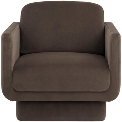 Everton Lounge Chair - Meg Dark Brown 109725 109725 EVERTON LOUNGE CHAIR MEG DARK BROWN 1