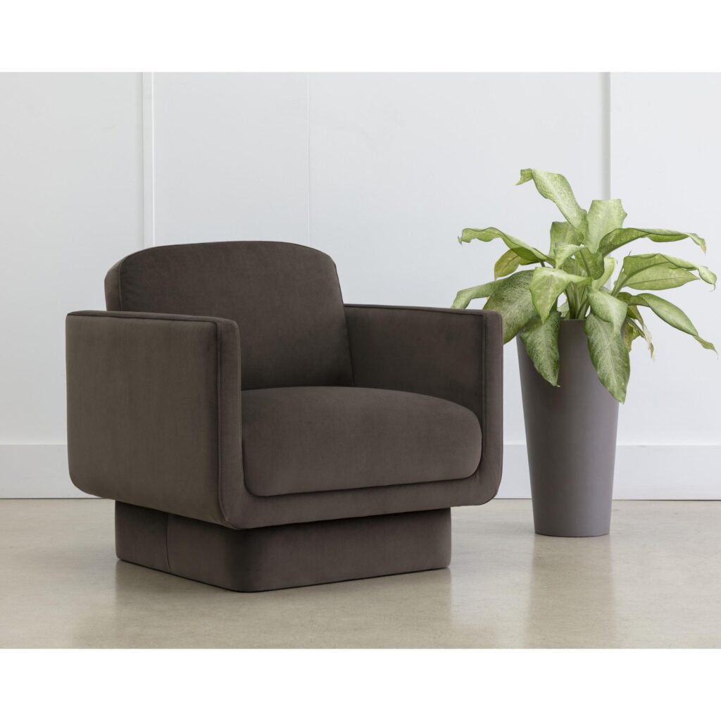 Everton Lounge Chair - Meg Dark Brown - Image 5