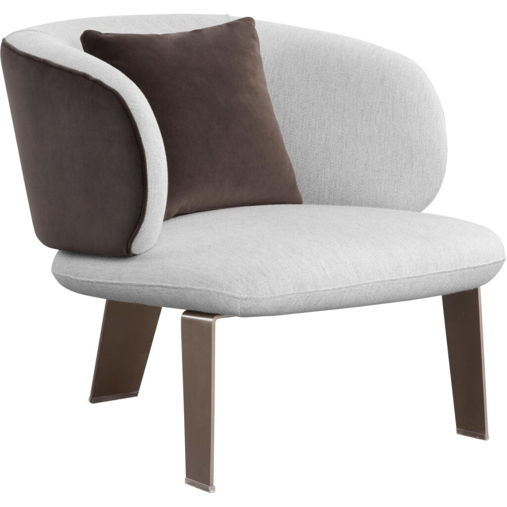 Garry Lounge Chair - San Remo Winter Cloud / Meg Ash