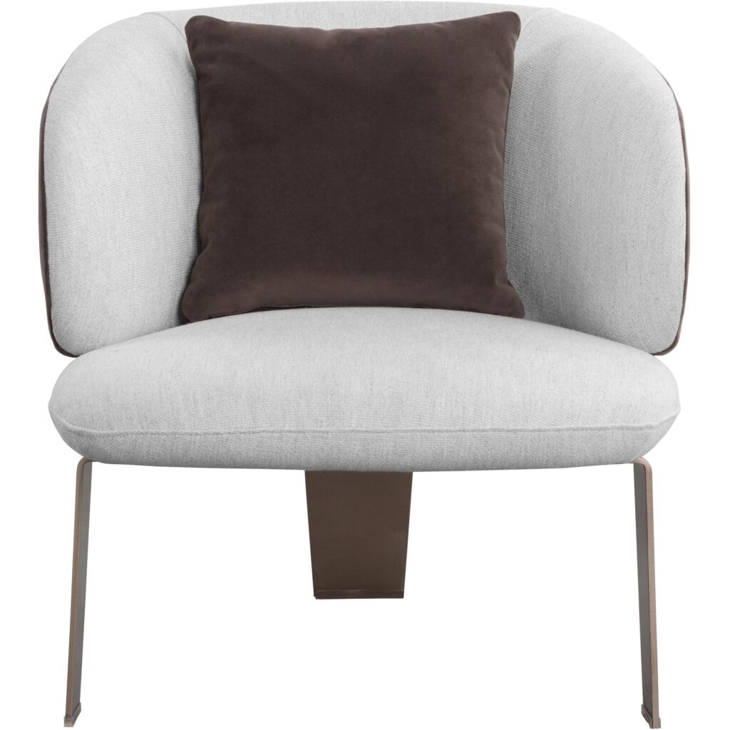 Garry Lounge Chair - San Remo Winter Cloud / Meg Ash - Image 2