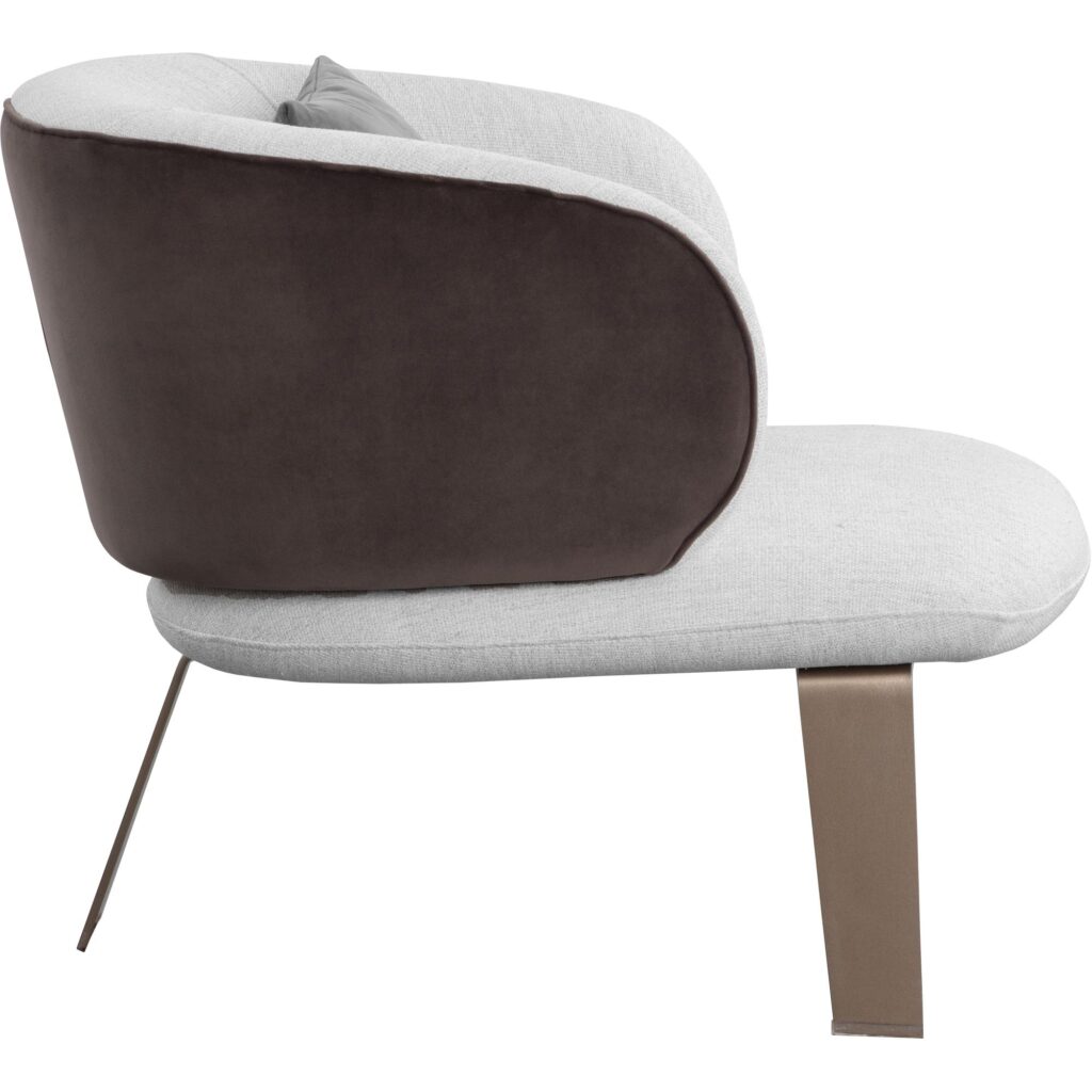 Garry Lounge Chair - San Remo Winter Cloud / Meg Ash - Image 3