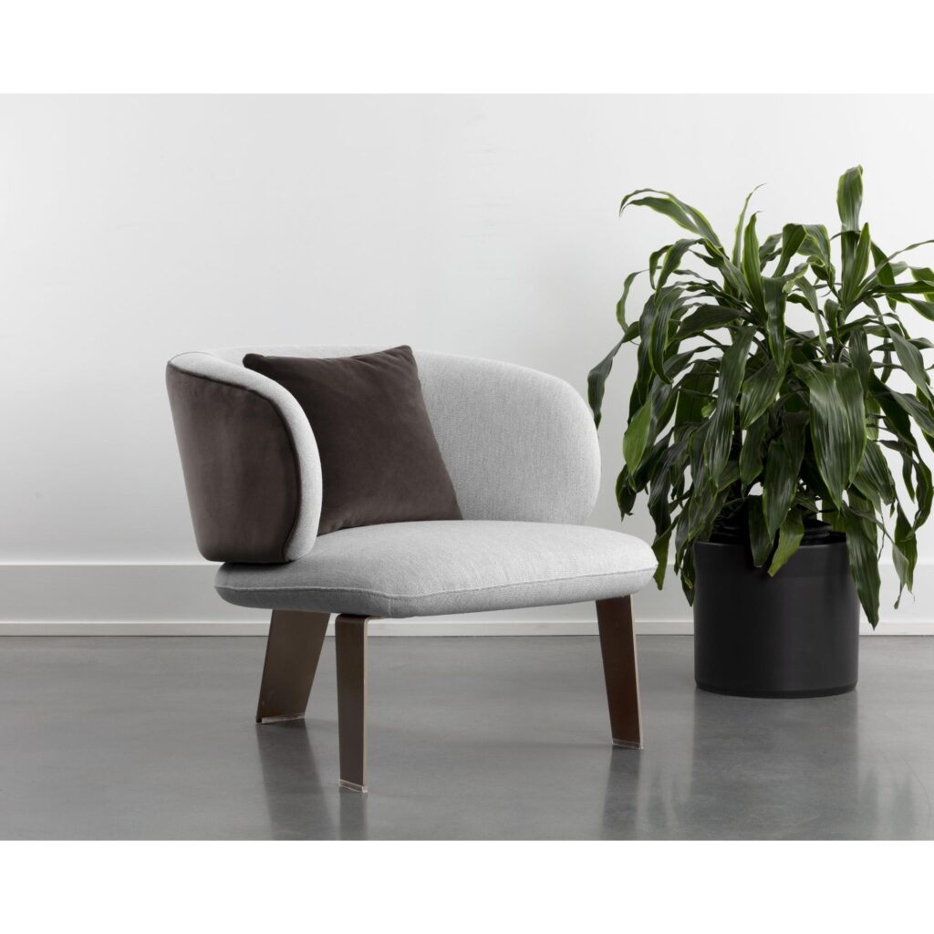 Garry Lounge Chair - San Remo Winter Cloud / Meg Ash - Image 5