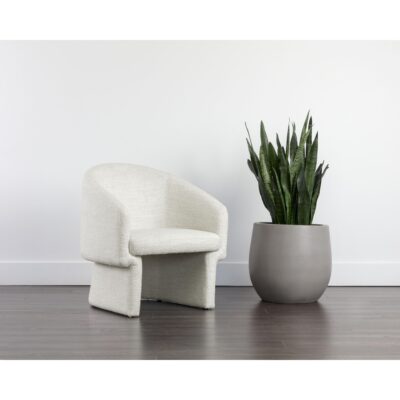 Lauryn Lounge Chair - Merino Pearl 109754 109754 LAURYN LOUNGE CHAIR MERINO PEARL 5