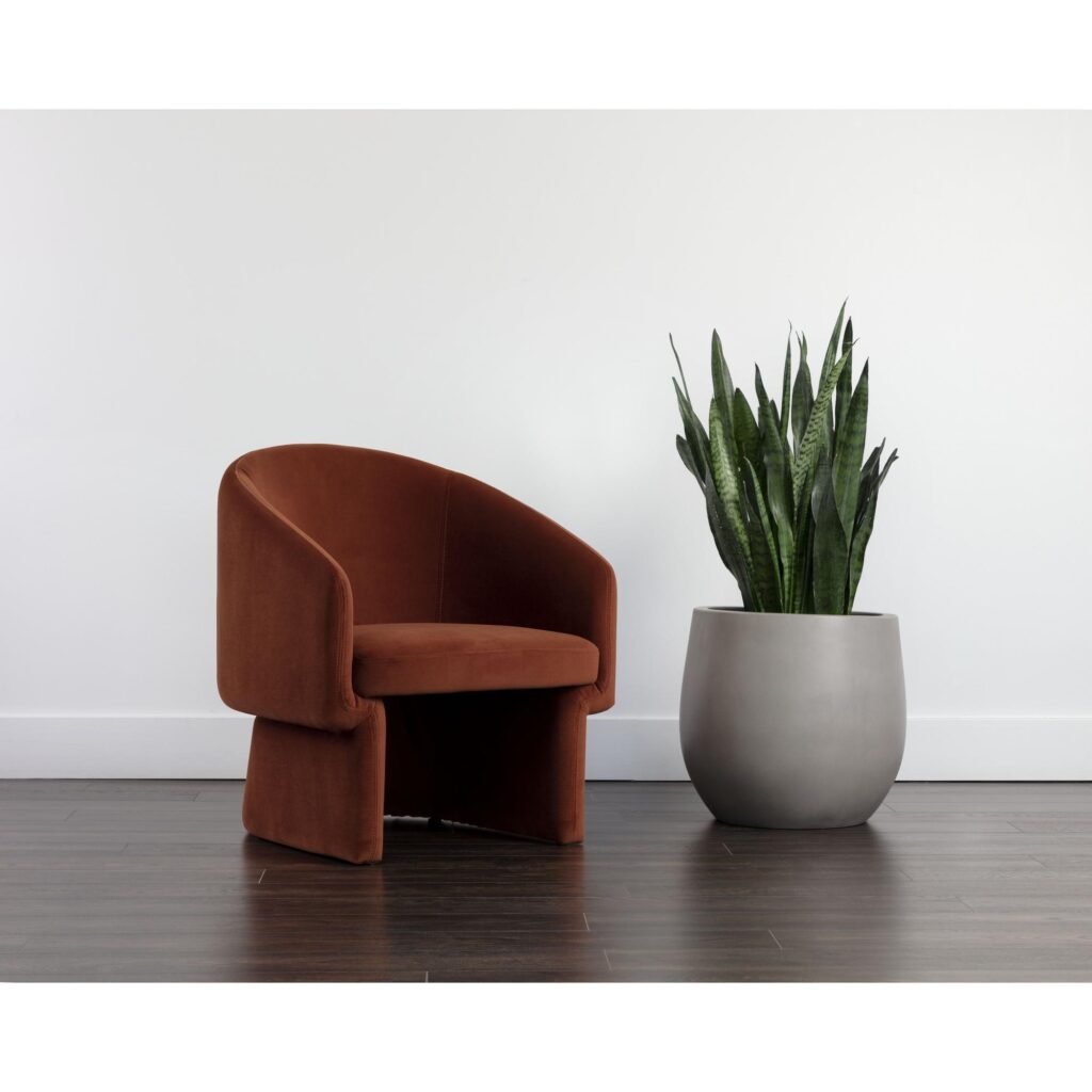 Lauryn Lounge Chair - Meg Rust - Image 5