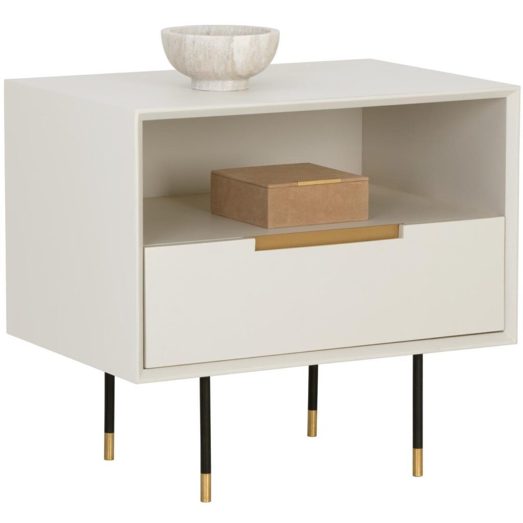 Danbury Nightstand - Modern Cream