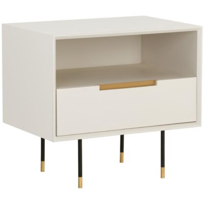 Danbury Nightstand - Modern Cream 109760 109760 DANBURY NIGHTSTAND MODERN CREAM 1