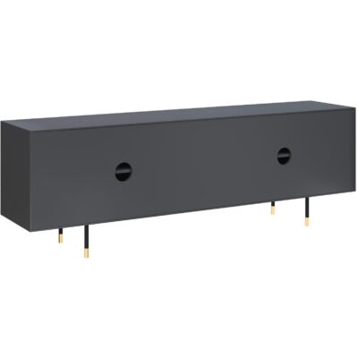 Danbury Media Console And Cabinet - Slate Navy 109761 109761 DANBURY MEDIA CONSOLE AND CABINET SLATE NAVY 4