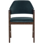 Milton Dining Armchair - Smoke Acacia - Meg Dusty Teal 9 Milton Dining Armchair - Smoke Acacia - Meg Dusty Teal 109807 109807 MILTON DINING ARMCHAIR SMOKE ACACIA MEG DUSTY TEAL 1