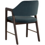 Milton Dining Armchair - Smoke Acacia - Meg Dusty Teal 11 Milton Dining Armchair - Smoke Acacia - Meg Dusty Teal 109807 109807 MILTON DINING ARMCHAIR SMOKE ACACIA MEG DUSTY TEAL 3