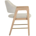 Milton Dining Armchair - Light Wash - Mina Ivory 10 Milton Dining Armchair - Light Wash - Mina Ivory 109808 109808 MILTON DINING ARMCHAIR LIGHT WASH MINA IVORY 2