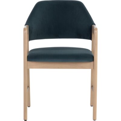 Milton Dining Armchair - Light Wash - Meg Dusty Teal 109809 109809 MILTON DINING ARMCHAIR LIGHT WASH MEG DUSTY TEAL 1