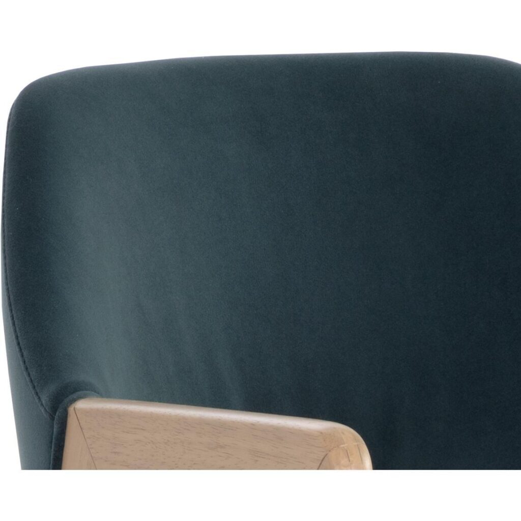 Milton Dining Armchair - Light Wash - Meg Dusty Teal - Image 7