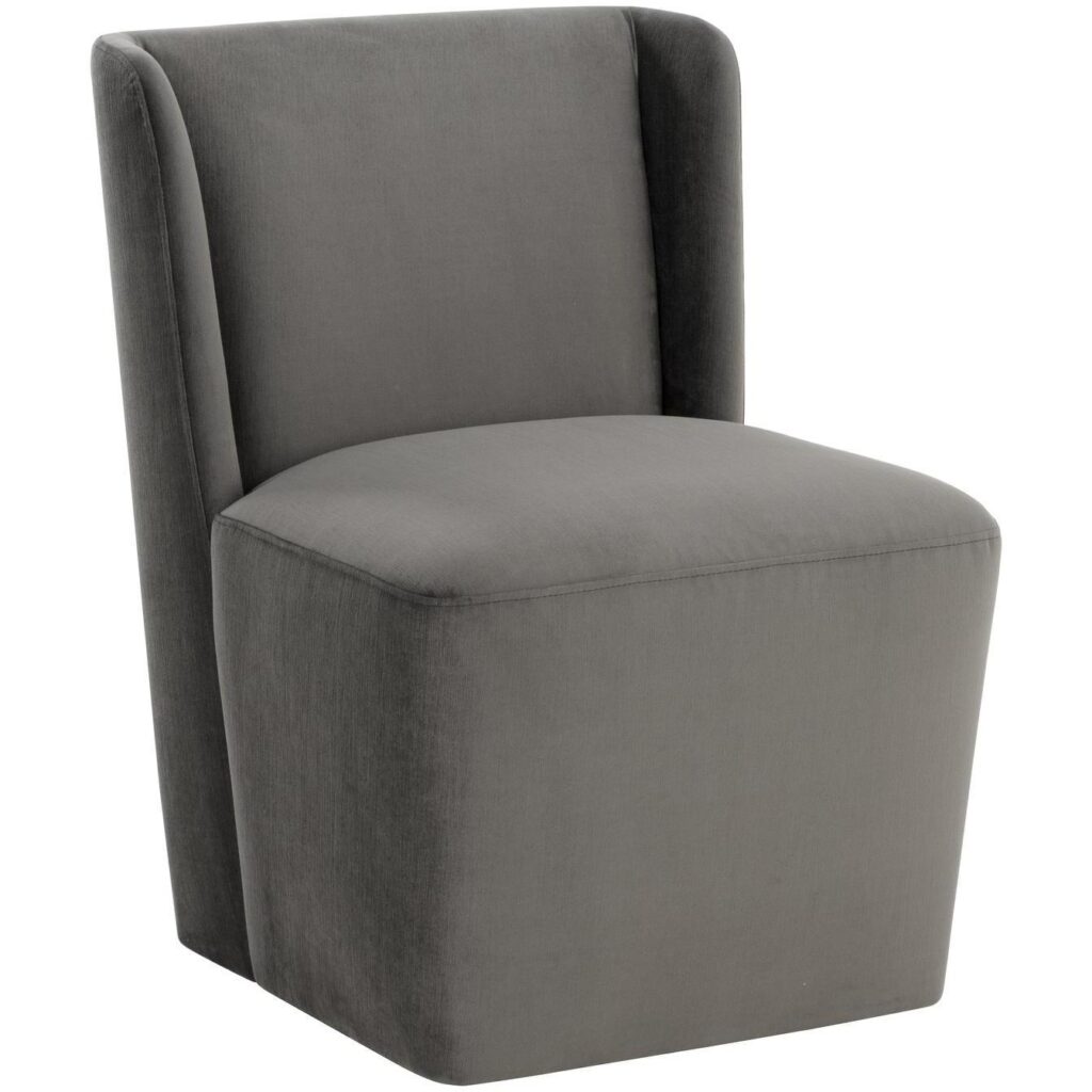 Amita Wheeled Dining Chair - Piccolo Pebble