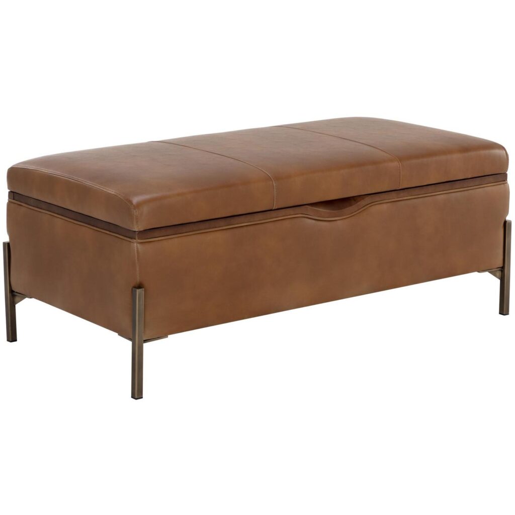 Kael Storage Bench - Tobacco Tan