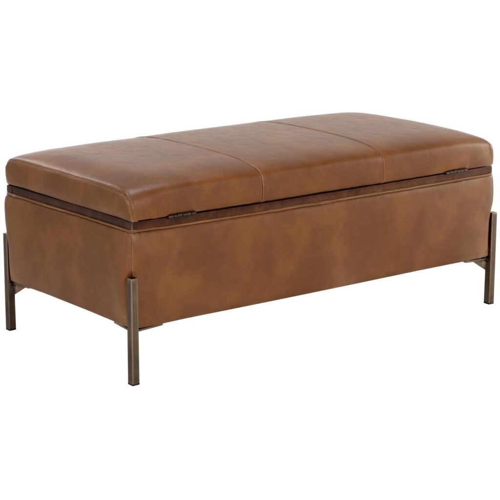 Kael Storage Bench - Tobacco Tan - Image 4