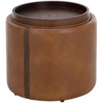 Borelli Storage Ottoman - Tobacco Tan / Autumn Chestnut 9 Borelli Storage Ottoman - Tobacco Tan / Autumn Chestnut 109905 109905 BORELLI STORAGE OTTOMAN TOBACCO TAN AUTUMN CHESTNUT 1